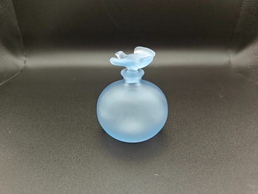 Knobler blue frosted perfume bottle