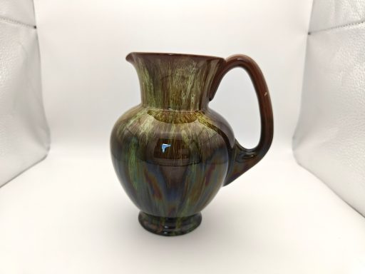 Christopher Dresser marked Linthorpe Pottery green jug