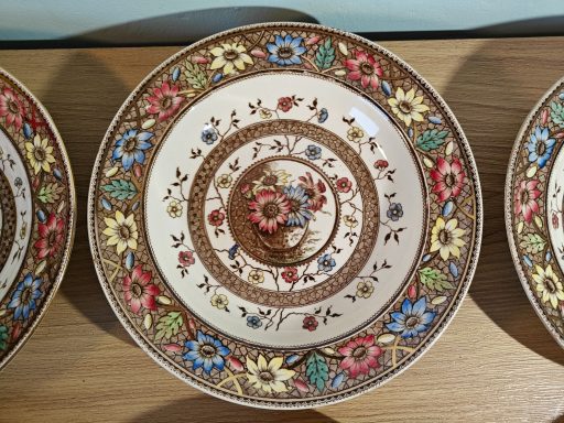 Victorian Palmyra pattern dinner plates